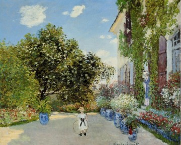  Argenteuil Pintura al %C3%B3leo - La casa del artista en Argenteuil Claude Monet